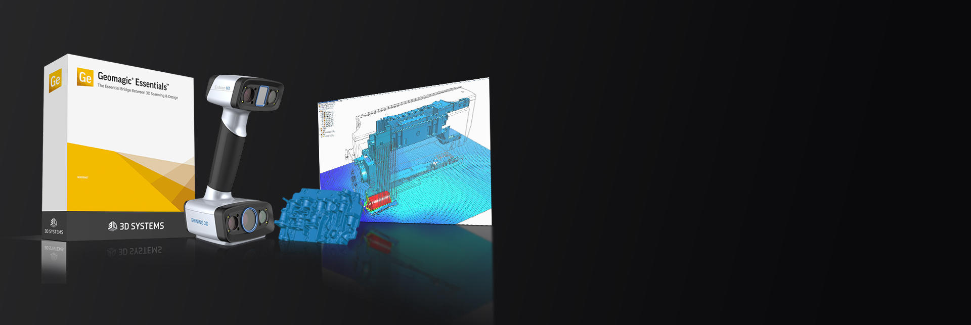 fondo escaner 3D portatil EinScan HX